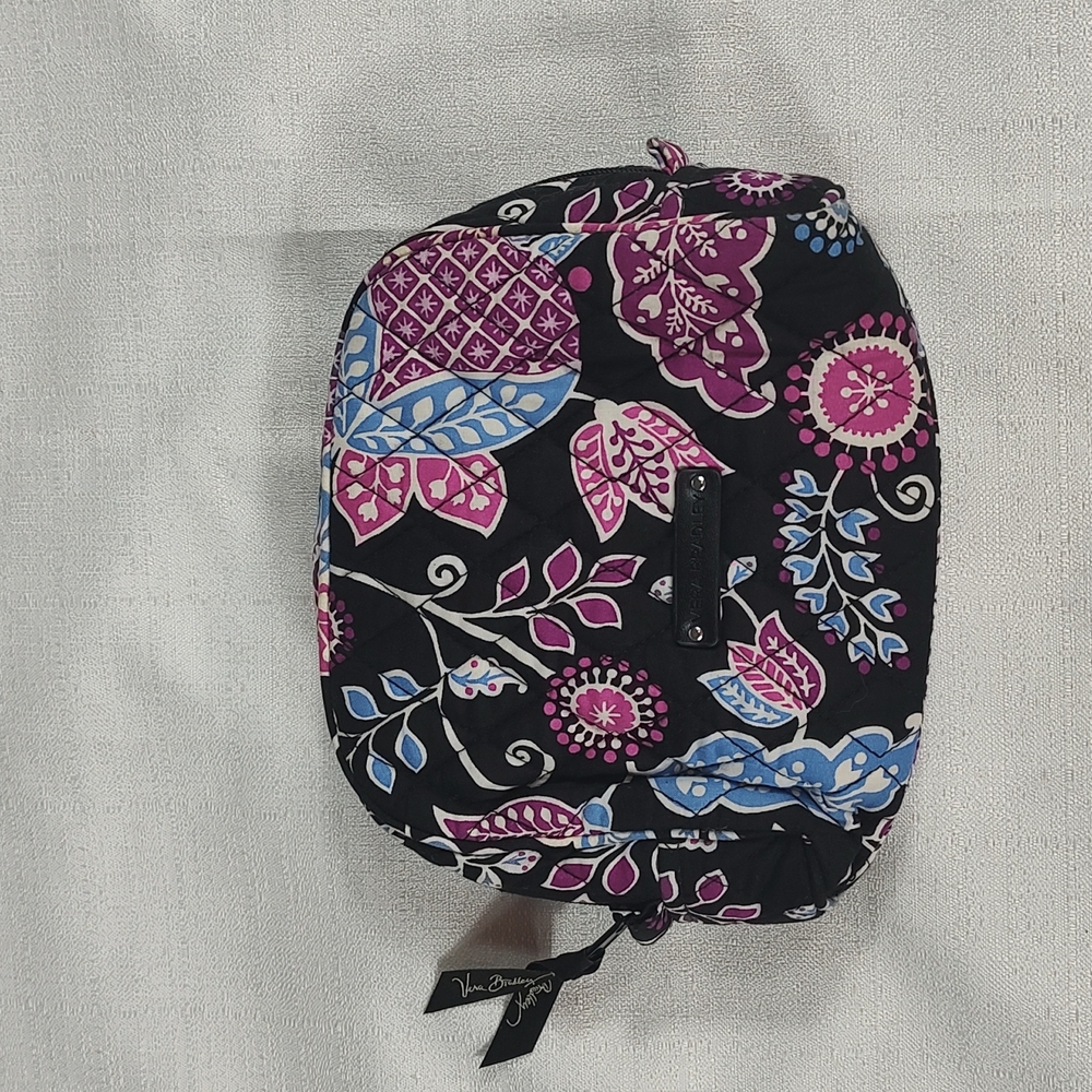 Vera Bradley Small Zipper Makeup Bag Travel Cosmetic Toiletry Bag
